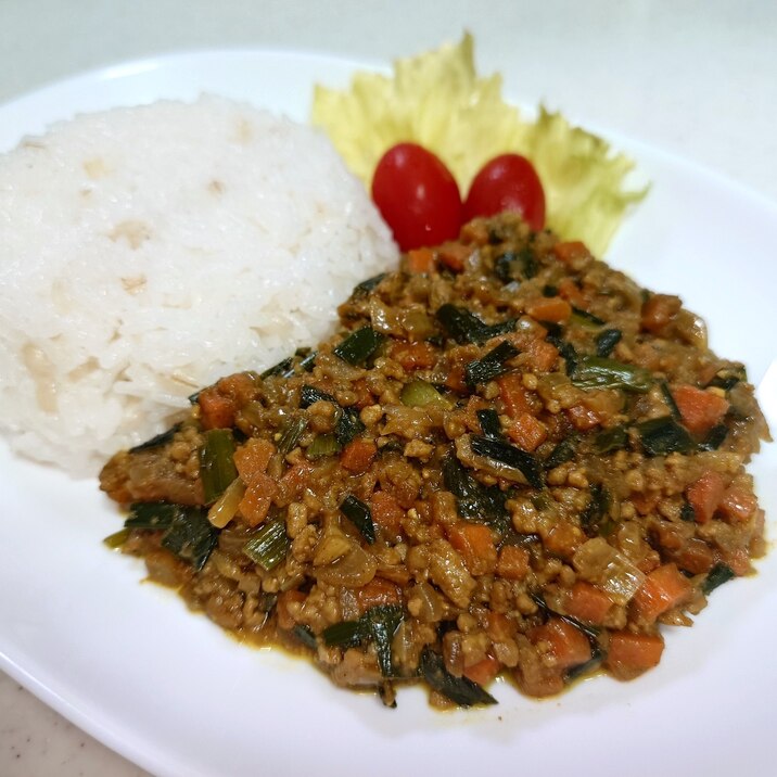 【簡単すぐ出来る】ニラの和風ドライカレー